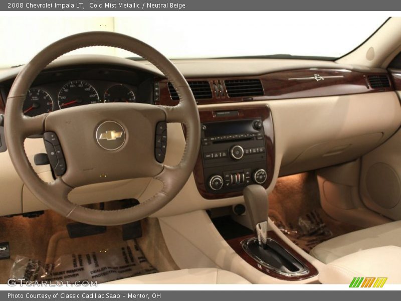 Gold Mist Metallic / Neutral Beige 2008 Chevrolet Impala LT