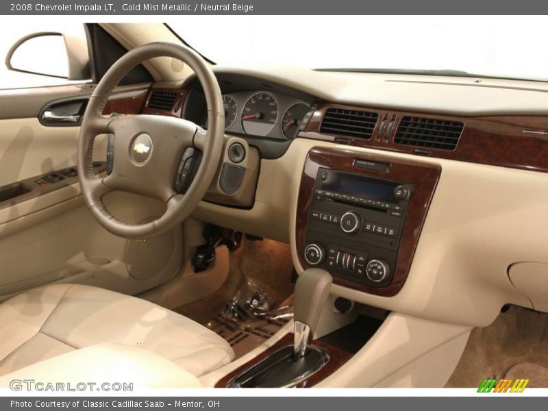 Gold Mist Metallic / Neutral Beige 2008 Chevrolet Impala LT