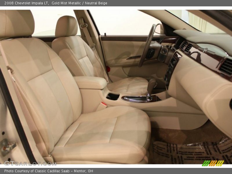 Gold Mist Metallic / Neutral Beige 2008 Chevrolet Impala LT
