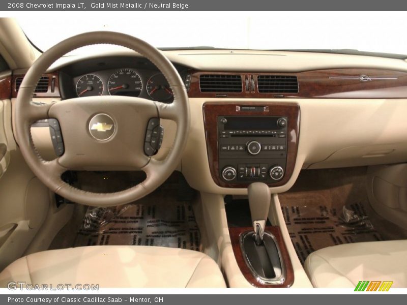 Gold Mist Metallic / Neutral Beige 2008 Chevrolet Impala LT