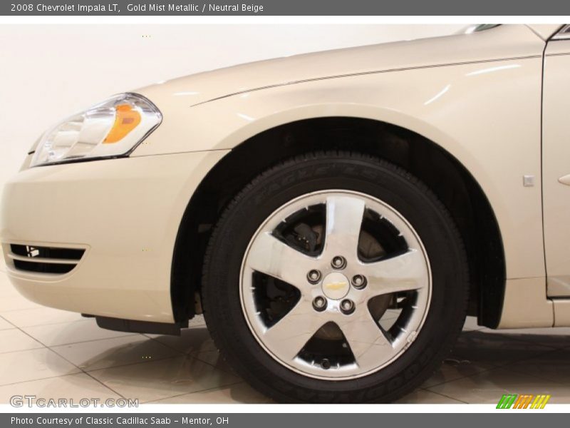 Gold Mist Metallic / Neutral Beige 2008 Chevrolet Impala LT