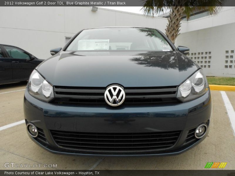 Blue Graphite Metallic / Titan Black 2012 Volkswagen Golf 2 Door TDI