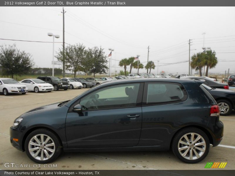 Blue Graphite Metallic / Titan Black 2012 Volkswagen Golf 2 Door TDI