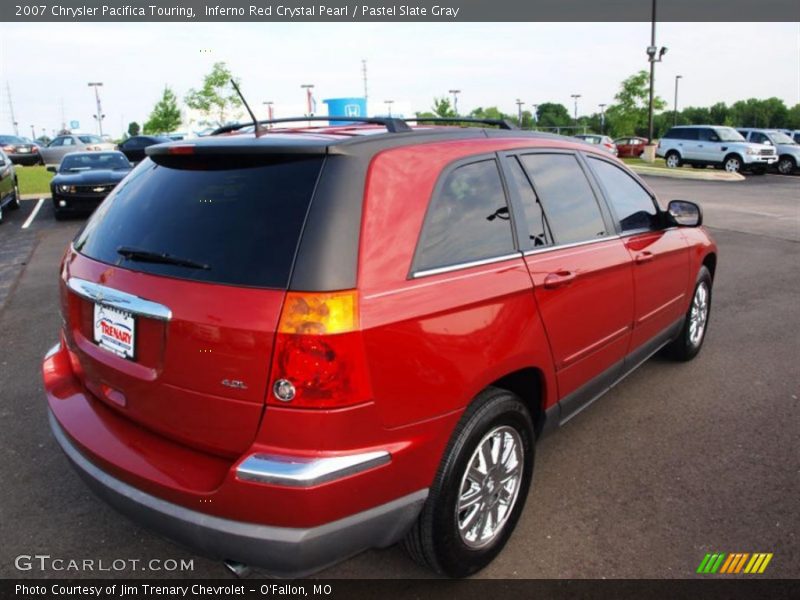 Inferno Red Crystal Pearl / Pastel Slate Gray 2007 Chrysler Pacifica Touring
