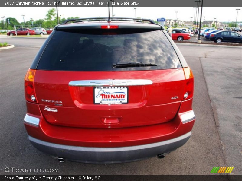 Inferno Red Crystal Pearl / Pastel Slate Gray 2007 Chrysler Pacifica Touring