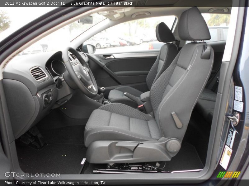  2012 Golf 2 Door TDI Titan Black Interior