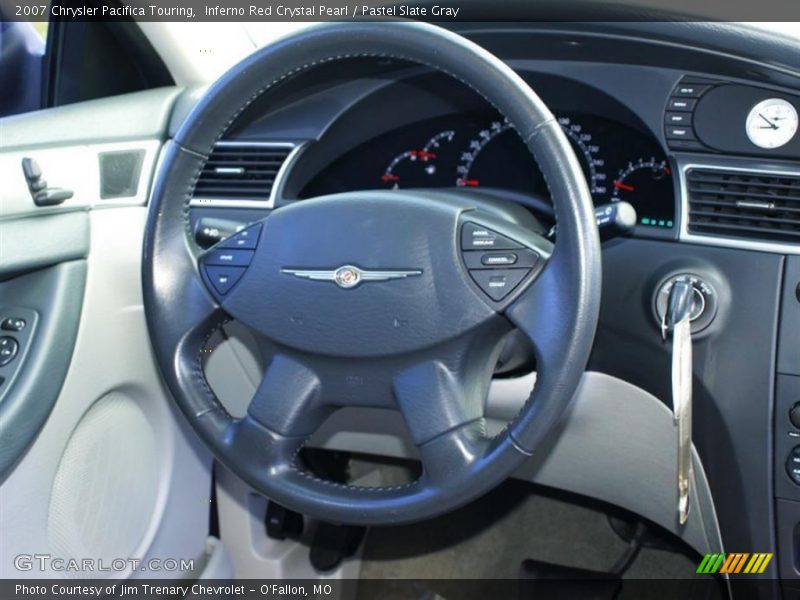 Inferno Red Crystal Pearl / Pastel Slate Gray 2007 Chrysler Pacifica Touring