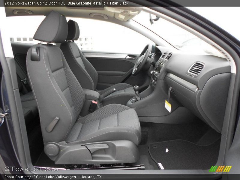  2012 Golf 2 Door TDI Titan Black Interior