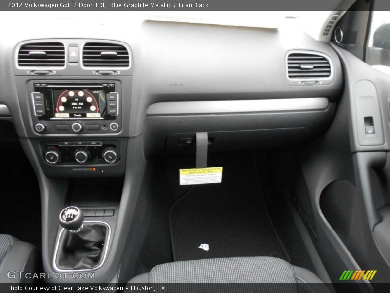 Blue Graphite Metallic / Titan Black 2012 Volkswagen Golf 2 Door TDI