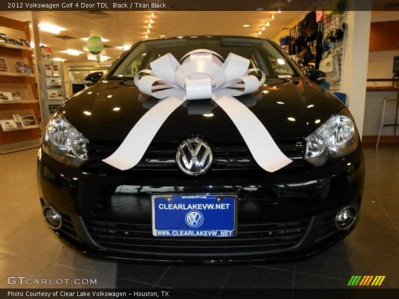 Black / Titan Black 2012 Volkswagen Golf 4 Door TDI