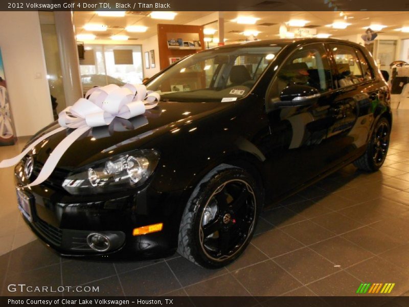 Black / Titan Black 2012 Volkswagen Golf 4 Door TDI