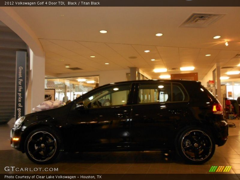Black / Titan Black 2012 Volkswagen Golf 4 Door TDI