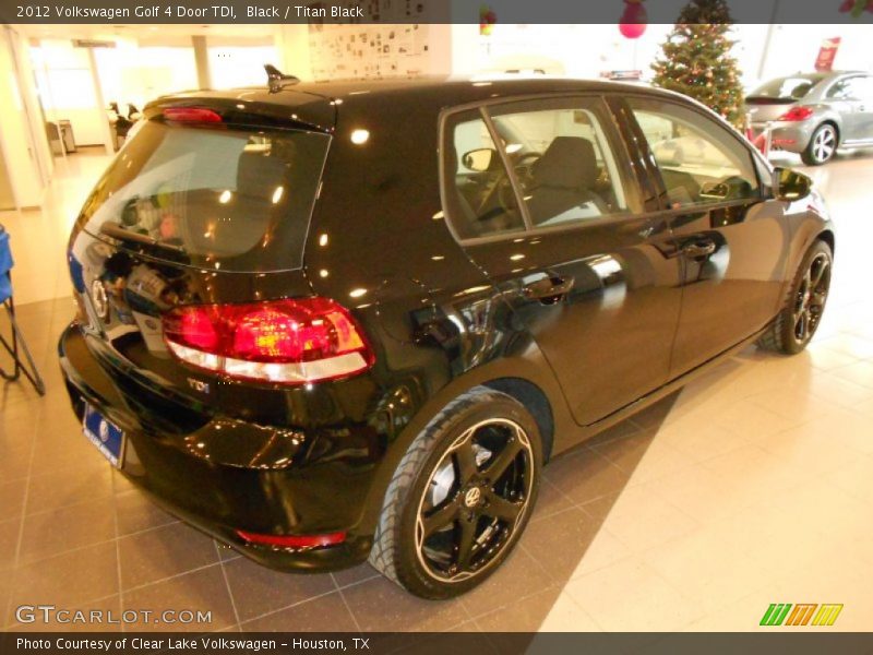 Black / Titan Black 2012 Volkswagen Golf 4 Door TDI