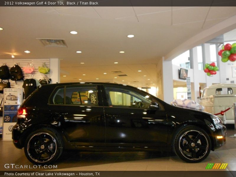 Black / Titan Black 2012 Volkswagen Golf 4 Door TDI