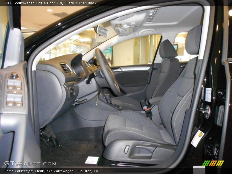 Black / Titan Black 2012 Volkswagen Golf 4 Door TDI
