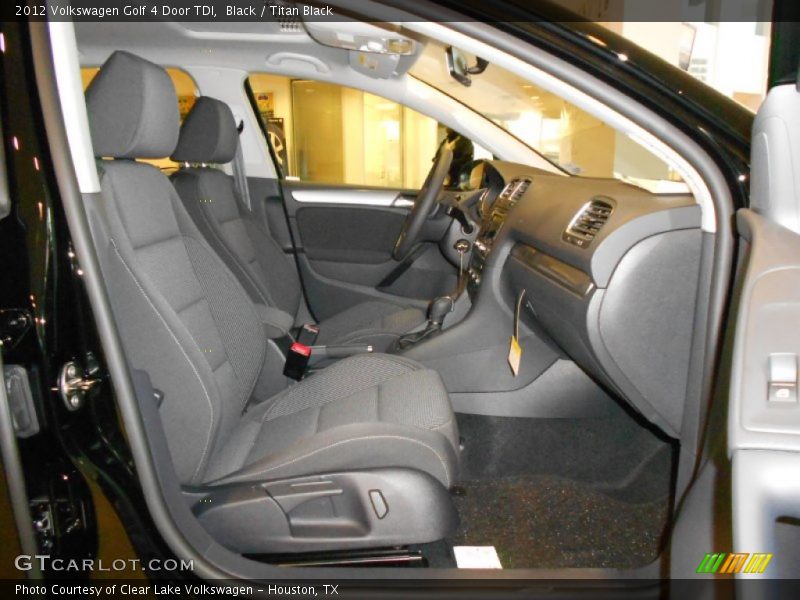 Black / Titan Black 2012 Volkswagen Golf 4 Door TDI