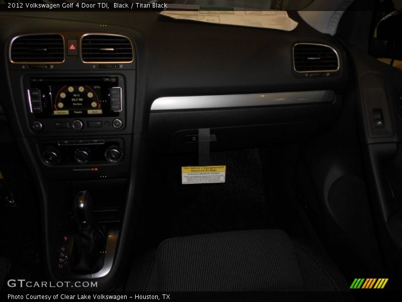 Black / Titan Black 2012 Volkswagen Golf 4 Door TDI