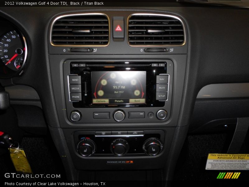 Black / Titan Black 2012 Volkswagen Golf 4 Door TDI