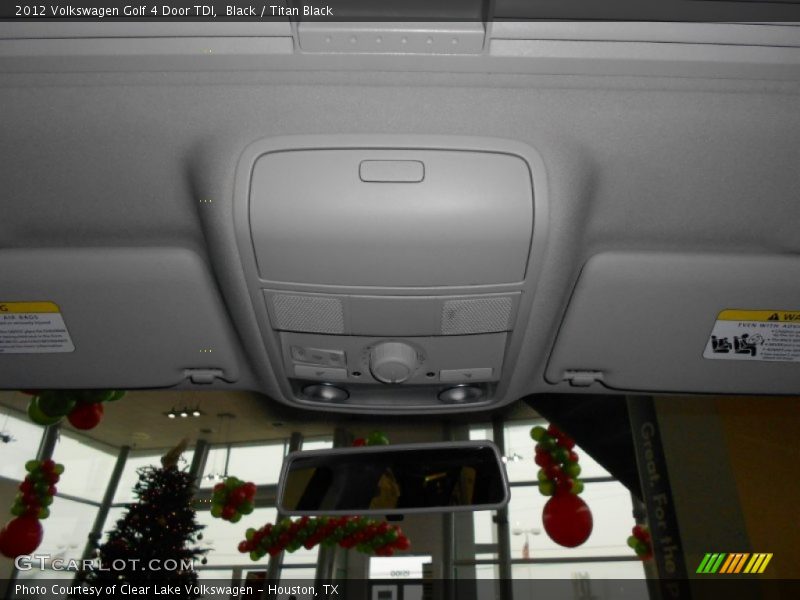 Black / Titan Black 2012 Volkswagen Golf 4 Door TDI