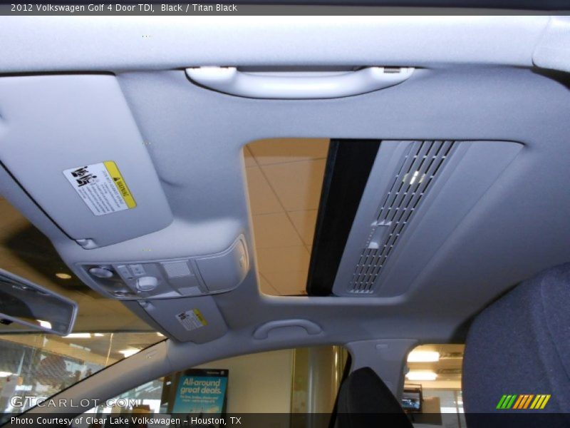 Black / Titan Black 2012 Volkswagen Golf 4 Door TDI