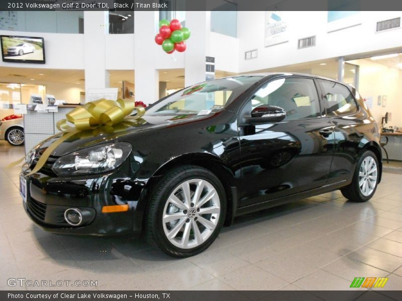 Black / Titan Black 2012 Volkswagen Golf 2 Door TDI