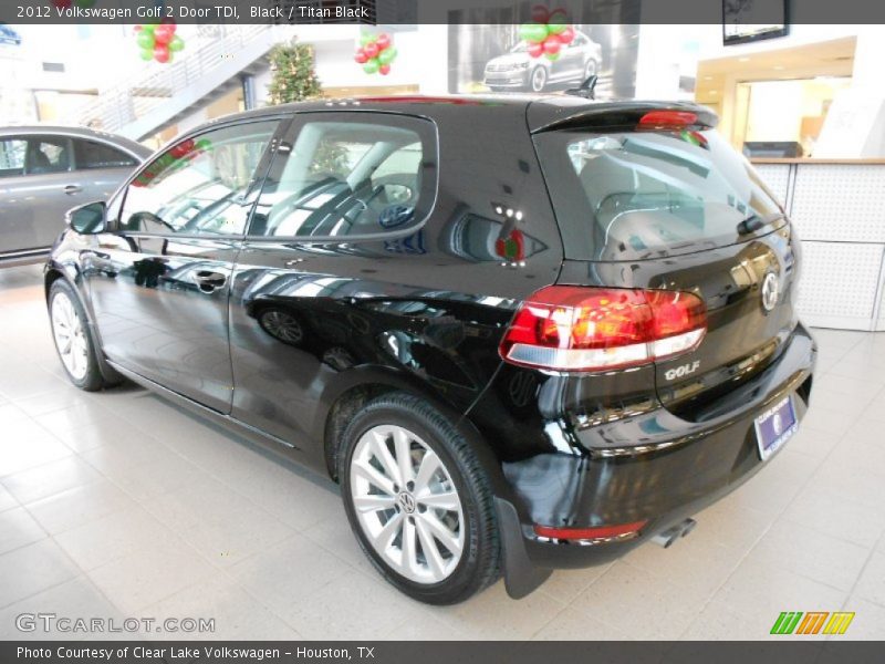 Black / Titan Black 2012 Volkswagen Golf 2 Door TDI