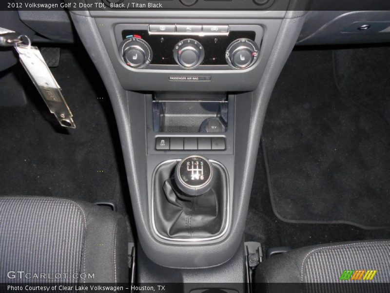  2012 Golf 2 Door TDI 6 Speed Manual Shifter
