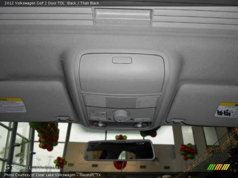 Black / Titan Black 2012 Volkswagen Golf 2 Door TDI