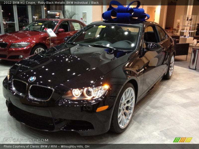 Ruby Black Metallic BMW Individual / Black 2012 BMW M3 Coupe