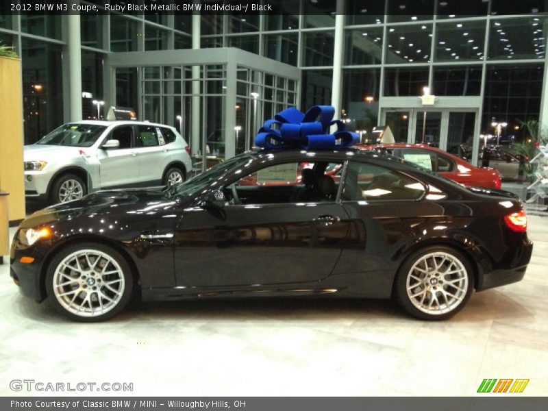  2012 M3 Coupe Ruby Black Metallic BMW Individual