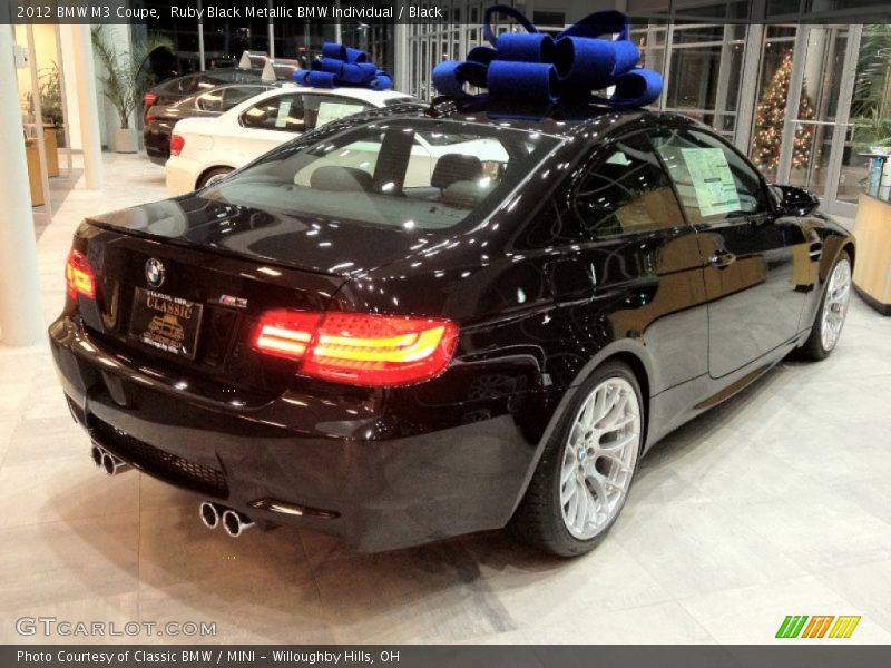 Ruby Black Metallic BMW Individual / Black 2012 BMW M3 Coupe