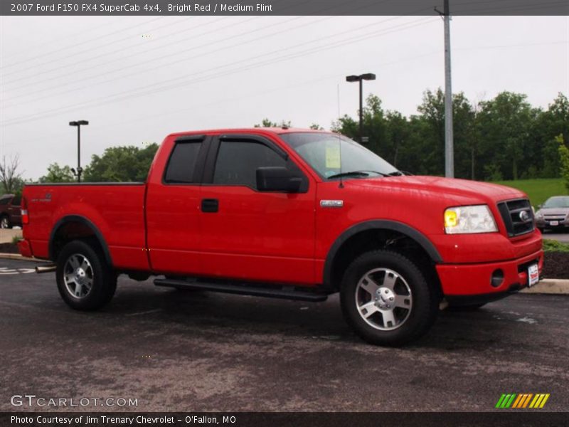 Bright Red / Medium Flint 2007 Ford F150 FX4 SuperCab 4x4