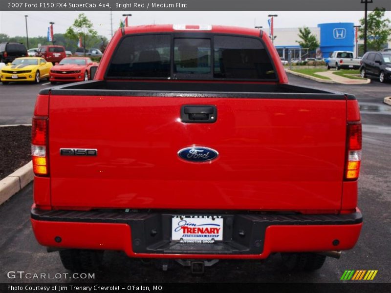 Bright Red / Medium Flint 2007 Ford F150 FX4 SuperCab 4x4