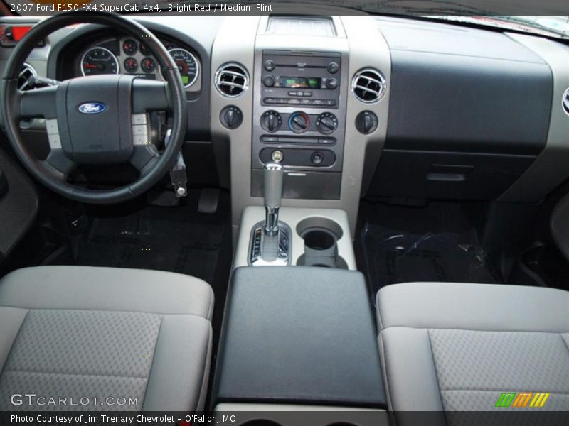Bright Red / Medium Flint 2007 Ford F150 FX4 SuperCab 4x4