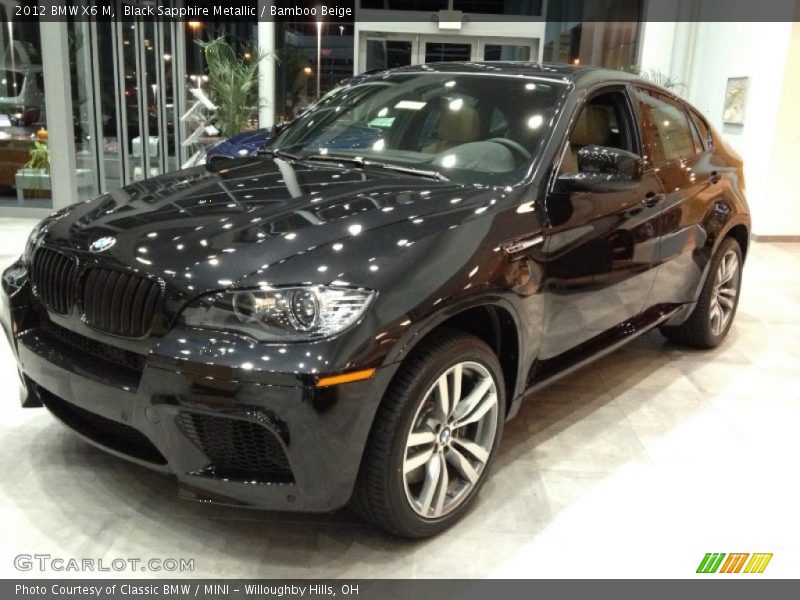 Black Sapphire Metallic / Bamboo Beige 2012 BMW X6 M