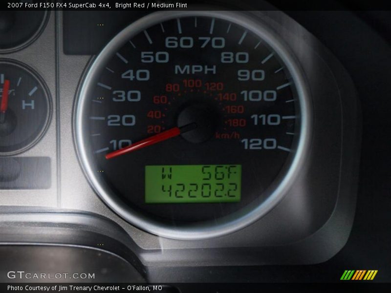 Bright Red / Medium Flint 2007 Ford F150 FX4 SuperCab 4x4