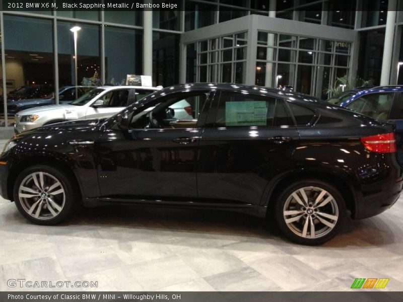 Black Sapphire Metallic / Bamboo Beige 2012 BMW X6 M