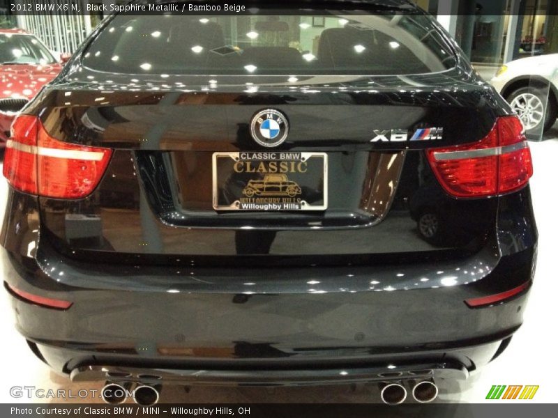 Black Sapphire Metallic / Bamboo Beige 2012 BMW X6 M