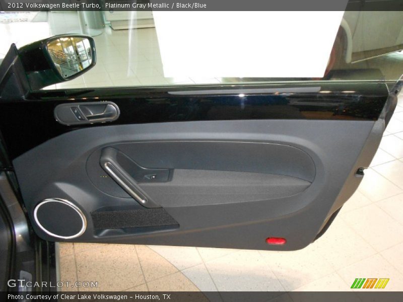 Platinum Gray Metallic / Black/Blue 2012 Volkswagen Beetle Turbo