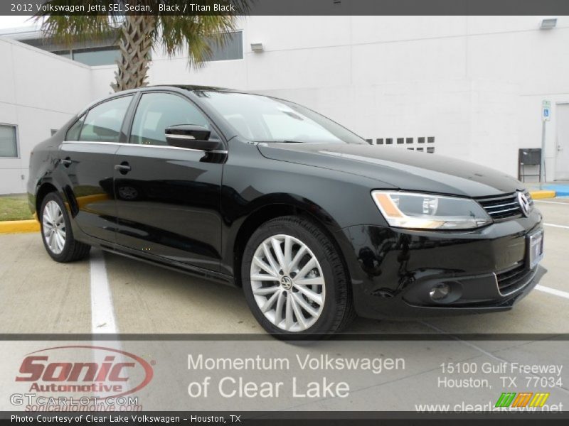 Black / Titan Black 2012 Volkswagen Jetta SEL Sedan