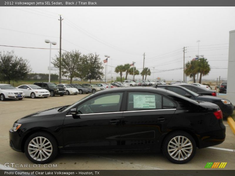 Black / Titan Black 2012 Volkswagen Jetta SEL Sedan