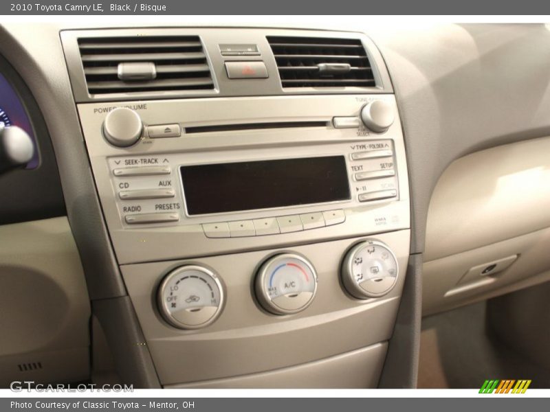 Black / Bisque 2010 Toyota Camry LE