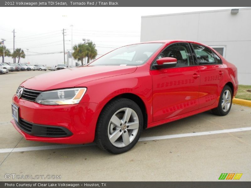 Tornado Red / Titan Black 2012 Volkswagen Jetta TDI Sedan