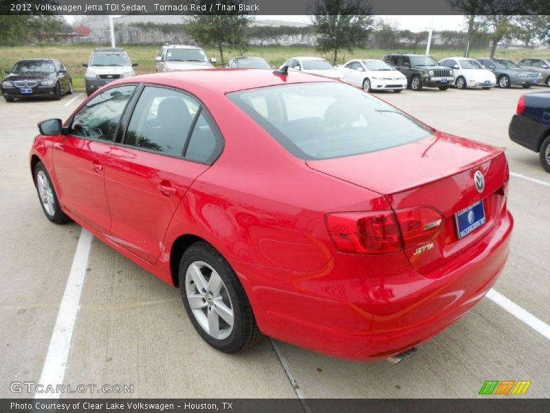 Tornado Red / Titan Black 2012 Volkswagen Jetta TDI Sedan