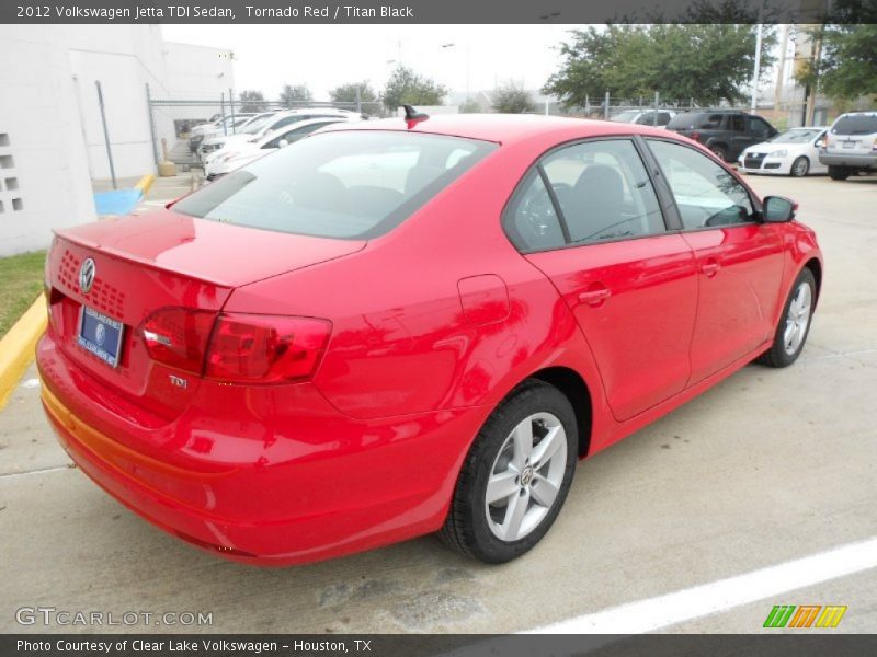 Tornado Red / Titan Black 2012 Volkswagen Jetta TDI Sedan