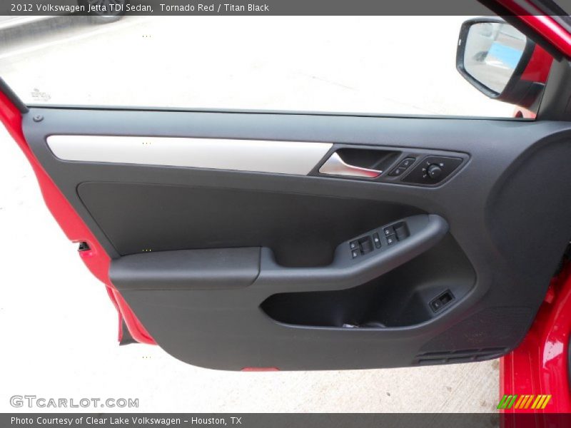 Tornado Red / Titan Black 2012 Volkswagen Jetta TDI Sedan