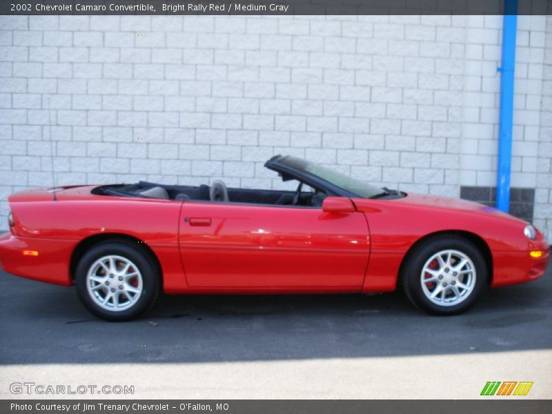 Bright Rally Red / Medium Gray 2002 Chevrolet Camaro Convertible