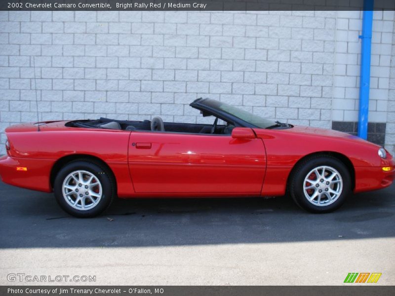 Bright Rally Red / Medium Gray 2002 Chevrolet Camaro Convertible