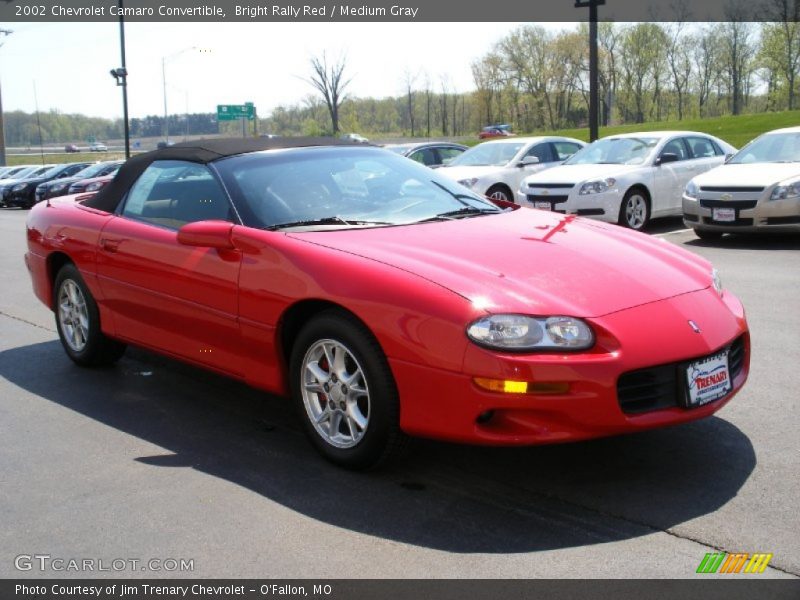 Bright Rally Red / Medium Gray 2002 Chevrolet Camaro Convertible