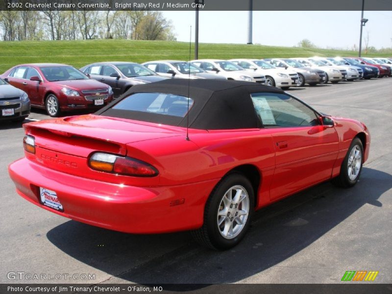 Bright Rally Red / Medium Gray 2002 Chevrolet Camaro Convertible